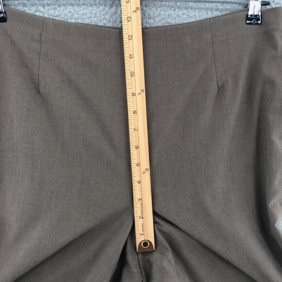 Coldwater Creek Pants Womens 16 Brown Stretch Woven Tapered Office Career Work* - Picture 11 of 14